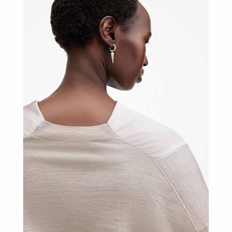 AllSaints Myra Cowl Neck Merino Wool Jumper image number 2